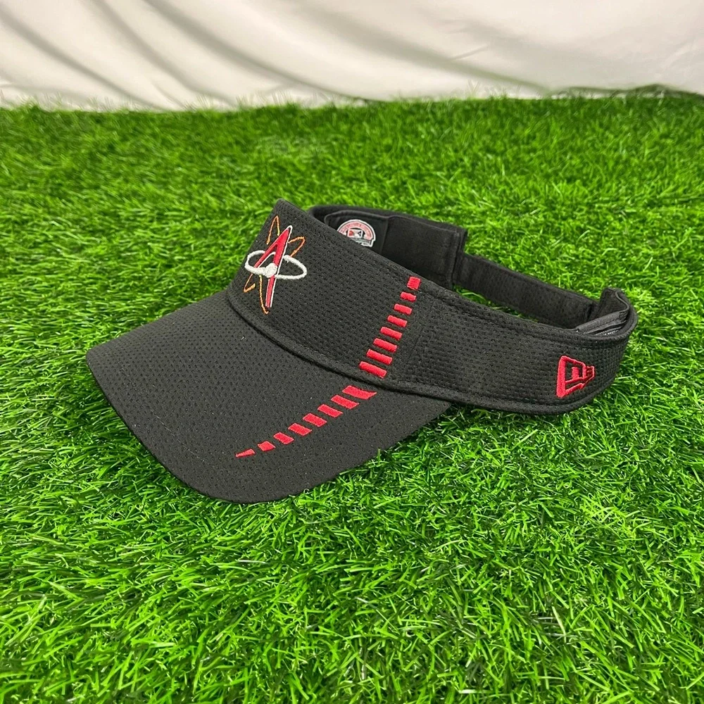 Embroidered New Era Albuquerque Isotopes Black and Red Hat Clean-Up Visor - Picture 1 of 15